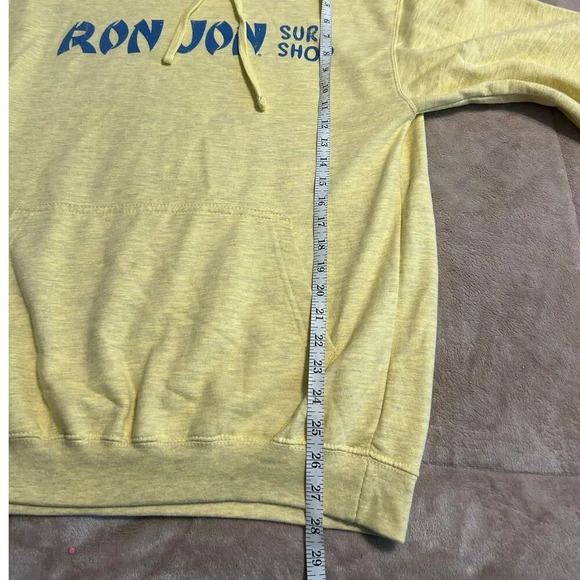 Ron Jon Surf Shop Hooded Sweatshirt Size Medium Yellow Hooded Sweatshirt - Picture 7 of 7